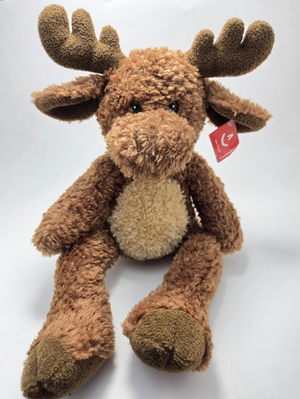 Aurora Brown Moose Plush Stuffed Animal - Sitting New With Tags (12 inch)